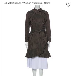 RED Valentino Ruffle trench coat